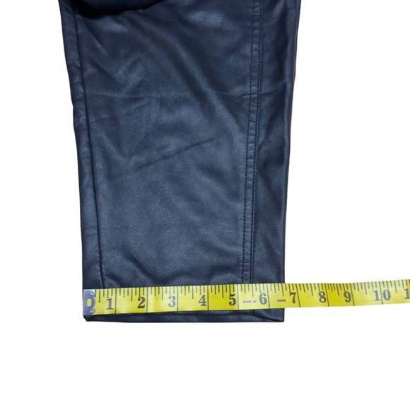 Zara High-Waisted Faux Leather Balloon Barrel Leg Trouser Pants Black 2969/246 M - Picture 15 of 16